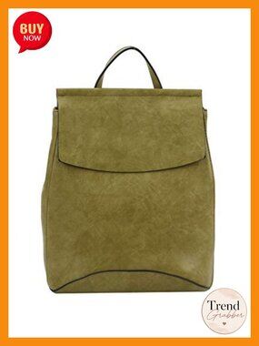 Vegan Leather Convertible Backpack Handbag 3-in-1 Top Handle Shoulder Travel